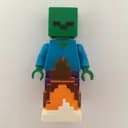Minifigurka: Zombie on Fire
