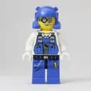 Minifigurka: Brains, Blue