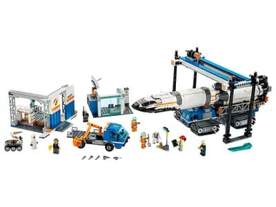 LEGO 60229 Transport i montaż rakiety