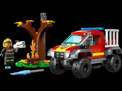 LEGO 60393 Wóz strażacki 4x4 – misja ratunkowa