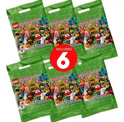 LEGO 66657 Minifigurki LEGO Seria 21 – Pakiet 6 sztuk