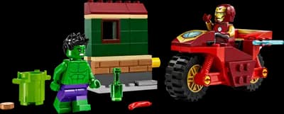 LEGO 76287 Iron Man z motocyklem i Hulk