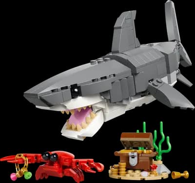 LEGO 31381 Groźny rekin i skrzynia ze skarbem